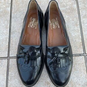Handmade Church's black leather 
Loafers